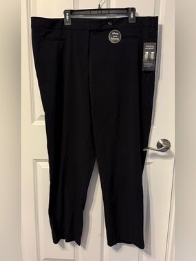 Women's Black Tummy-Slim Dress Pants